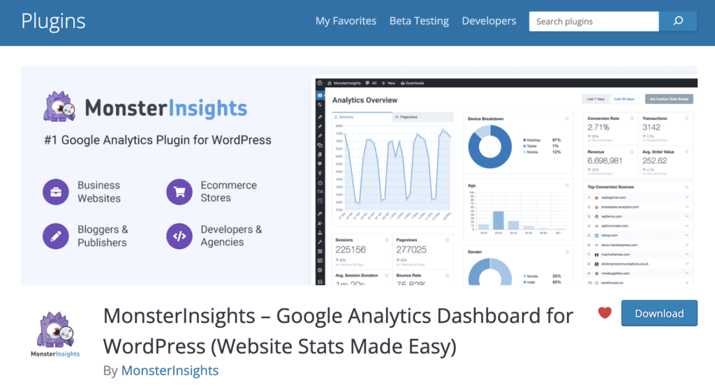 MonsterInsights Plugin