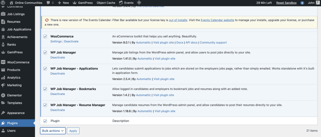 WordPress Dashboard Plugins