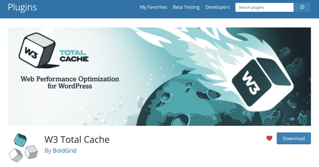 W3 Total cache plugin